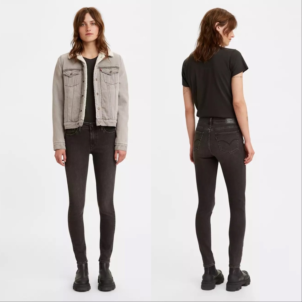 Levis 711 Skinny Midrise For The Money Wash Hypersoft Sculpt Stretch Jeans